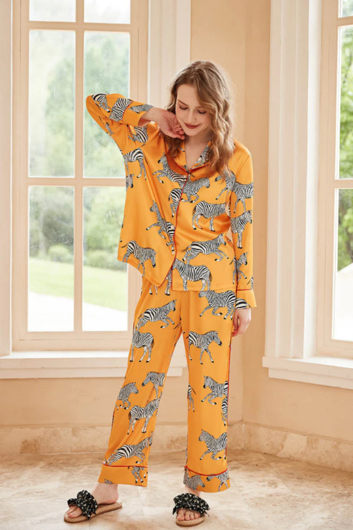 Relsia Zebra Desenli Pijama Takımı