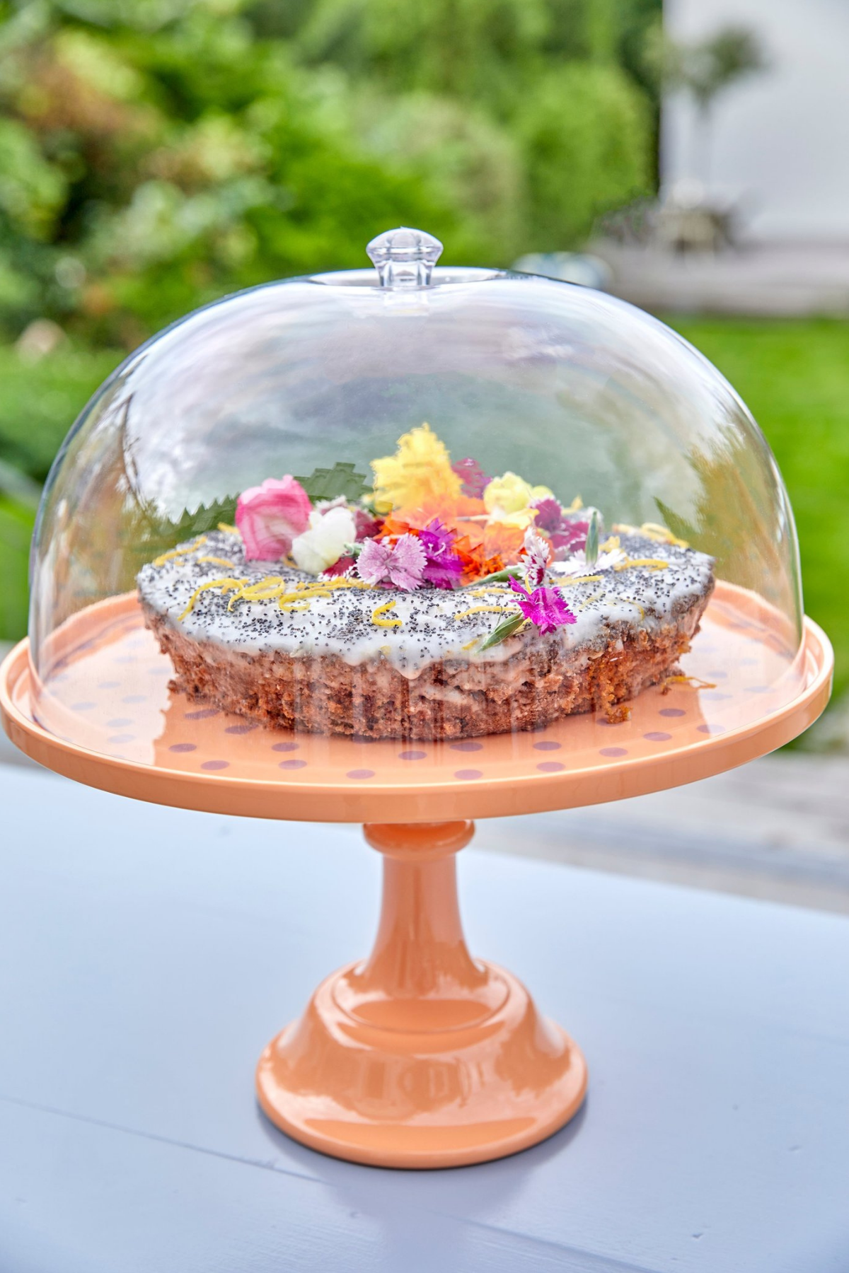 Rice Melamin Kek Stand Kapağı, MECAK-LID