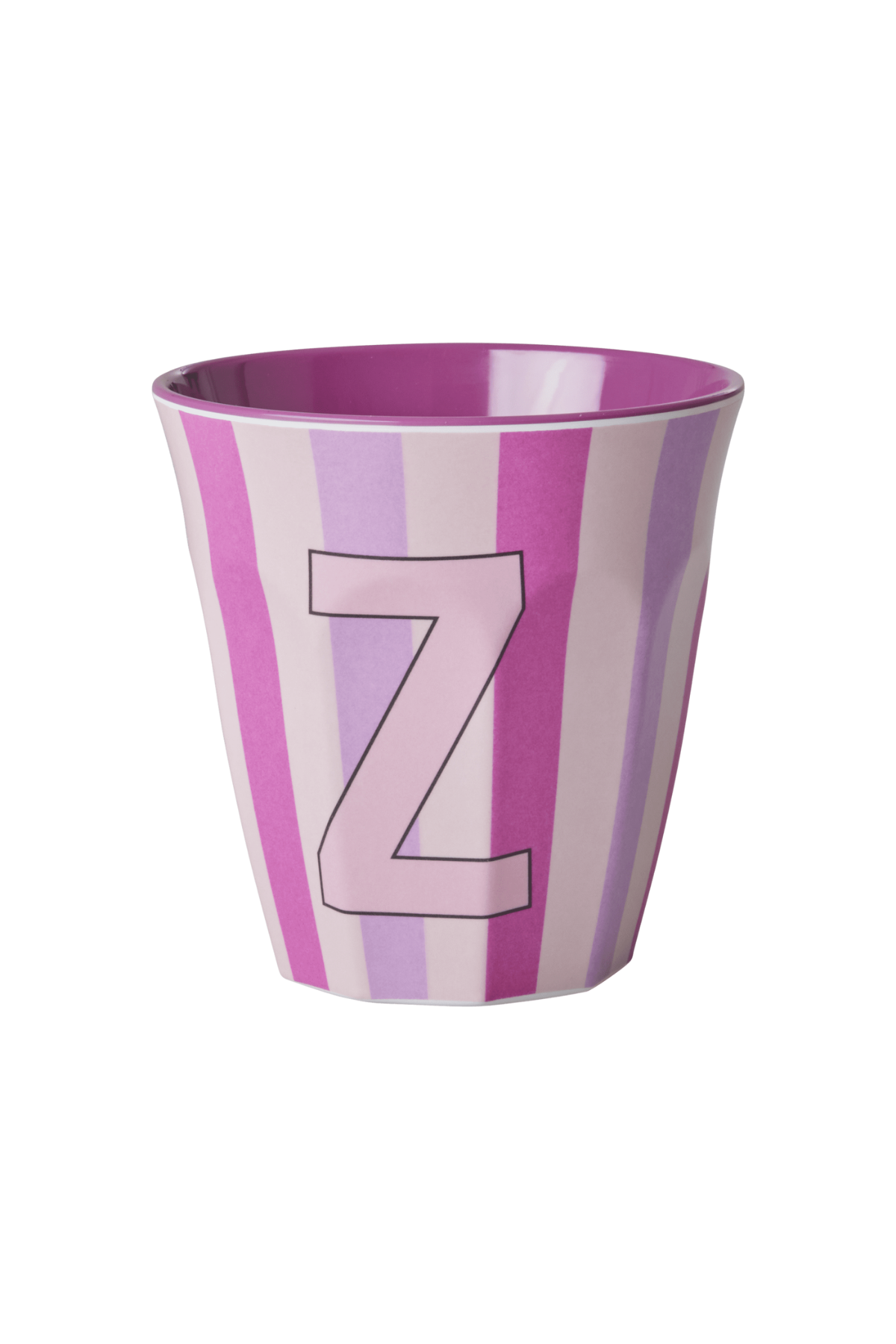 Rice Melamin Pembe Çizgili Z Bardak - 250 Ml