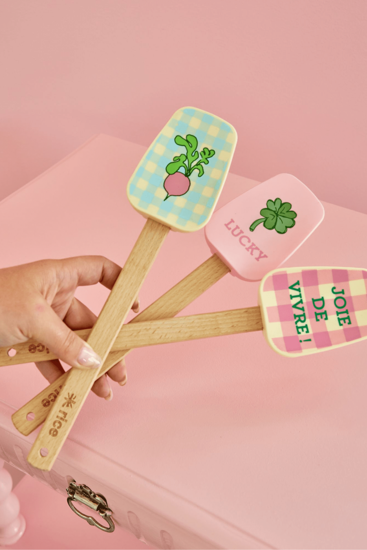 Rice Silikon Spatula - 3 Farklı Desen, KISPA-SS24XC