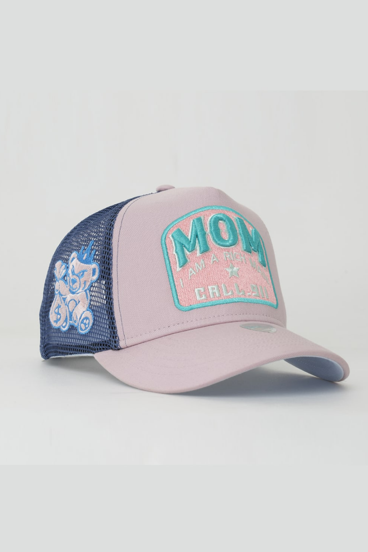 Rust & Rich Trucker Şapka-Motto Collection-Mom, Pudra