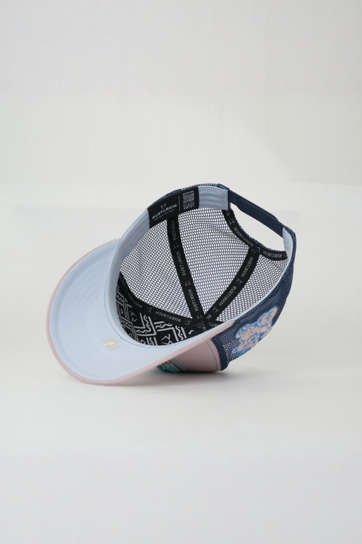 Rust & Rich Trucker Şapka-Motto Collection-Mom, Pudra