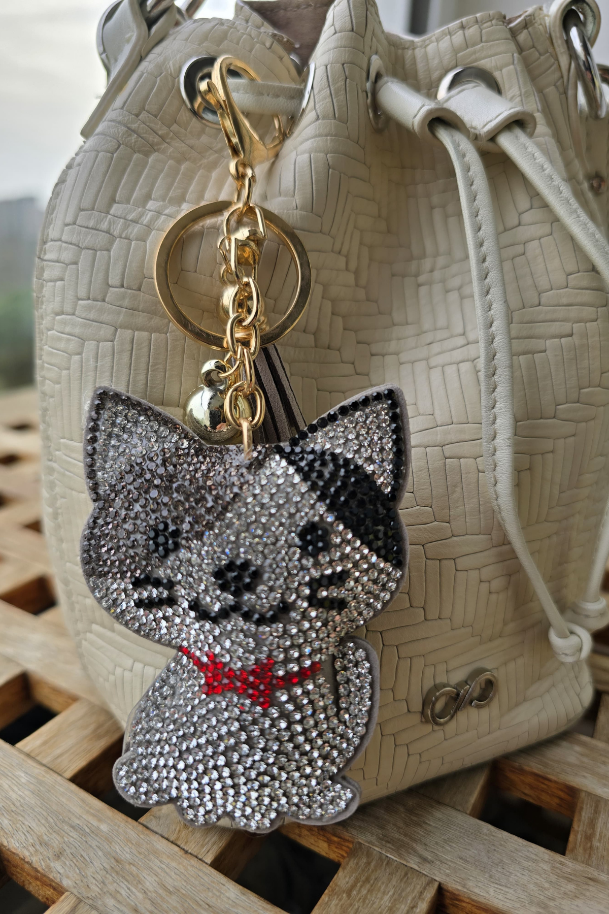 Seen By Seda Taşlı Kedi Anahtarlık / Charm GV-2021