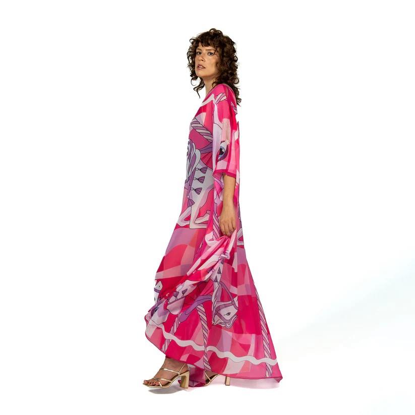TukuTukum Pink Dreams Şifon Kaftan