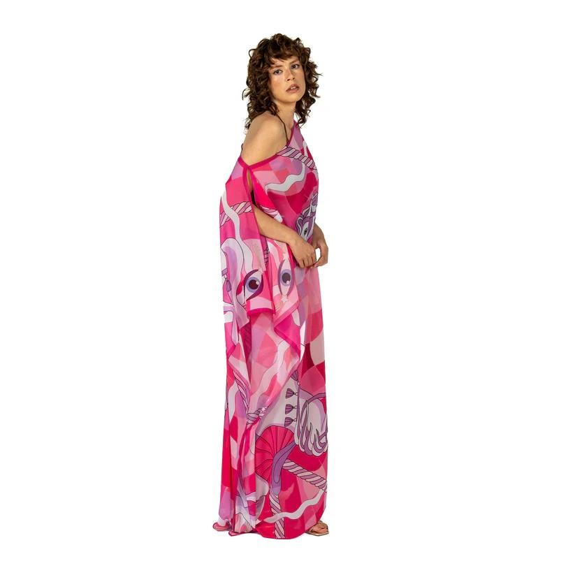 TukuTukum Pink Dreams Şifon Kaftan