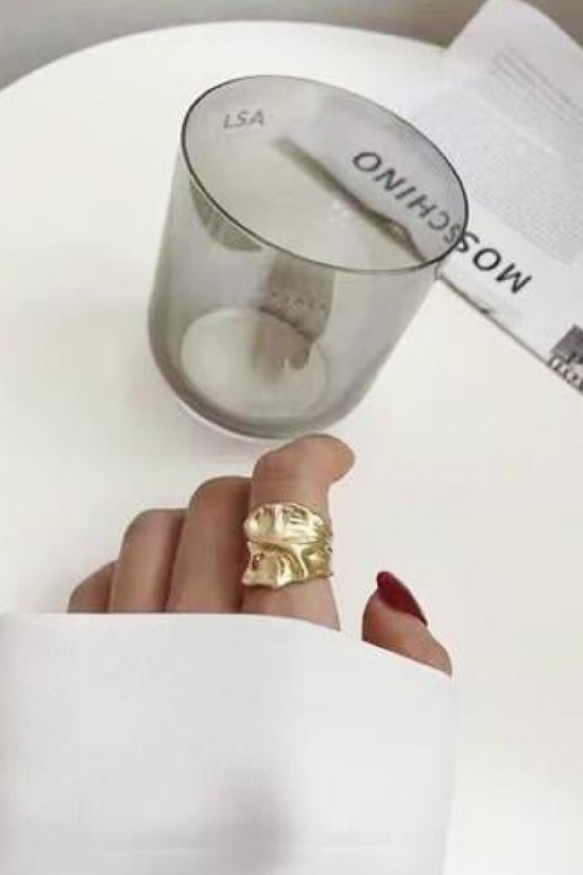 Welch Gold Kalın Çelik Tasarım Yüzük