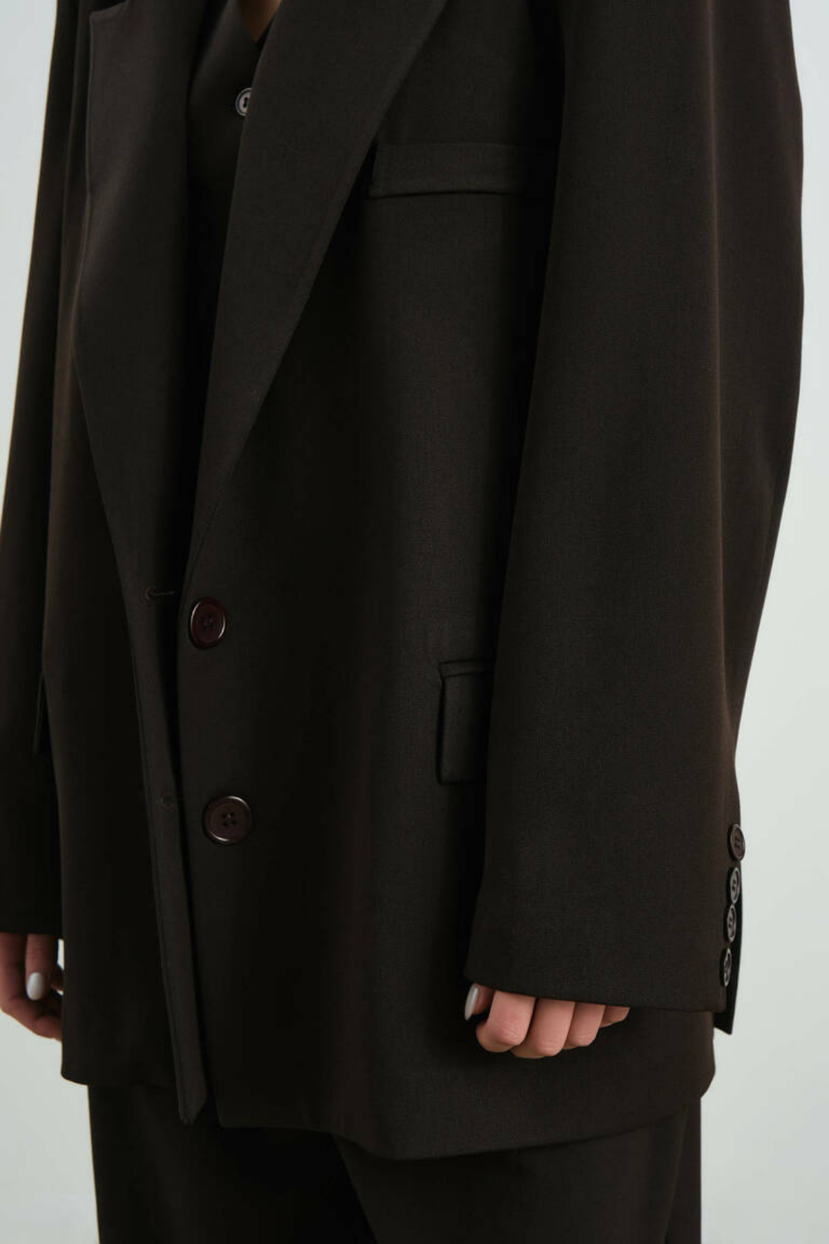 Zoe Clothing Kahve  Blazer Ceket 