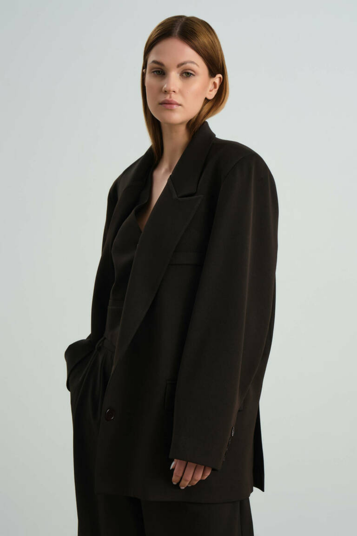 Zoe Clothing Kahve  Blazer Ceket 