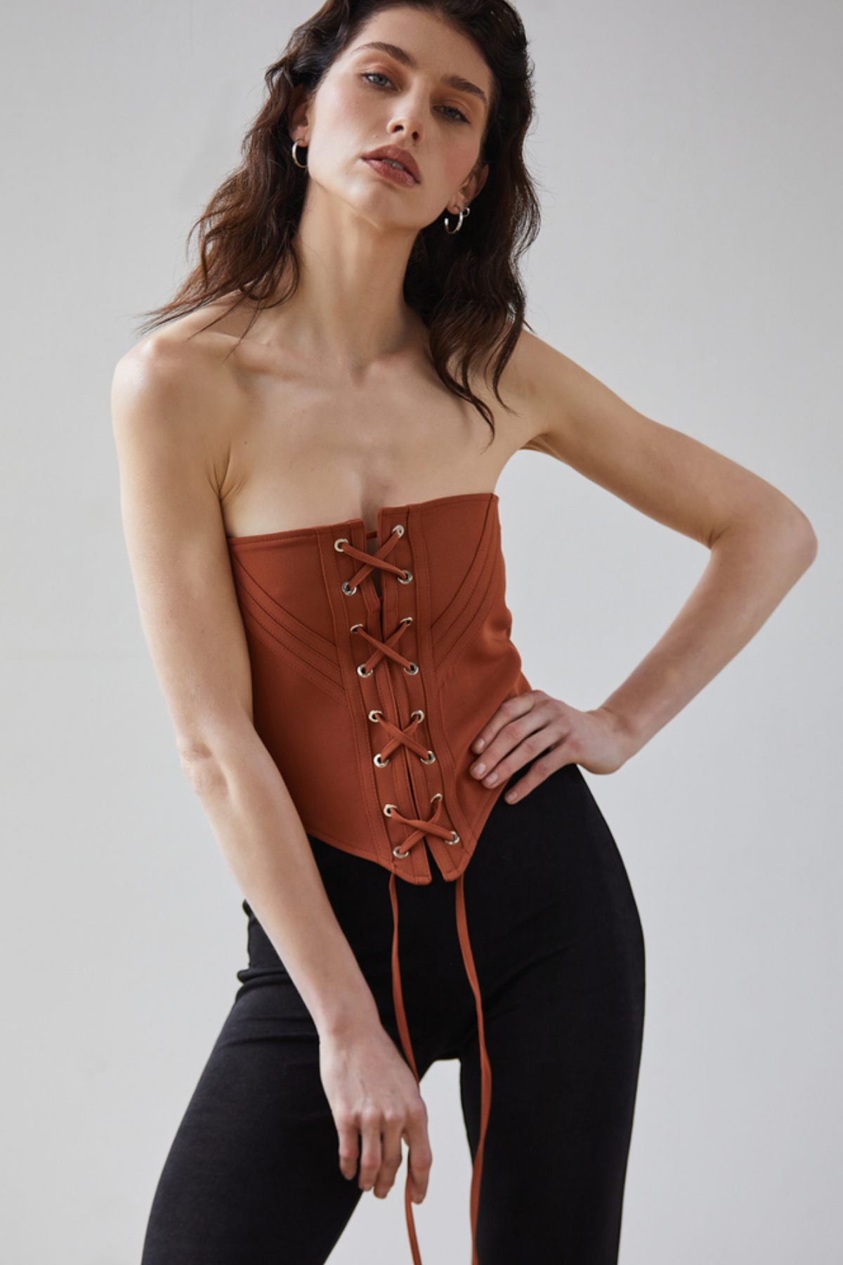 Zoe Clothing  Kiremit Korse Straplez