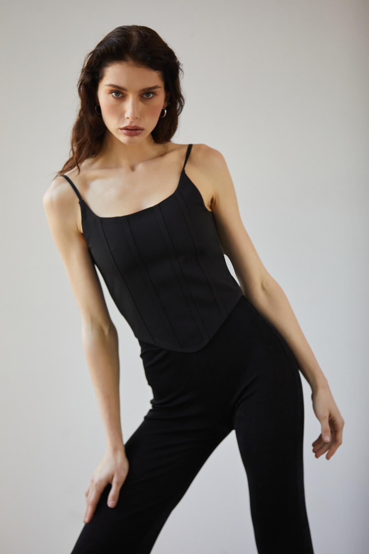 Zoe Clothing  Siyah Korse Askılı