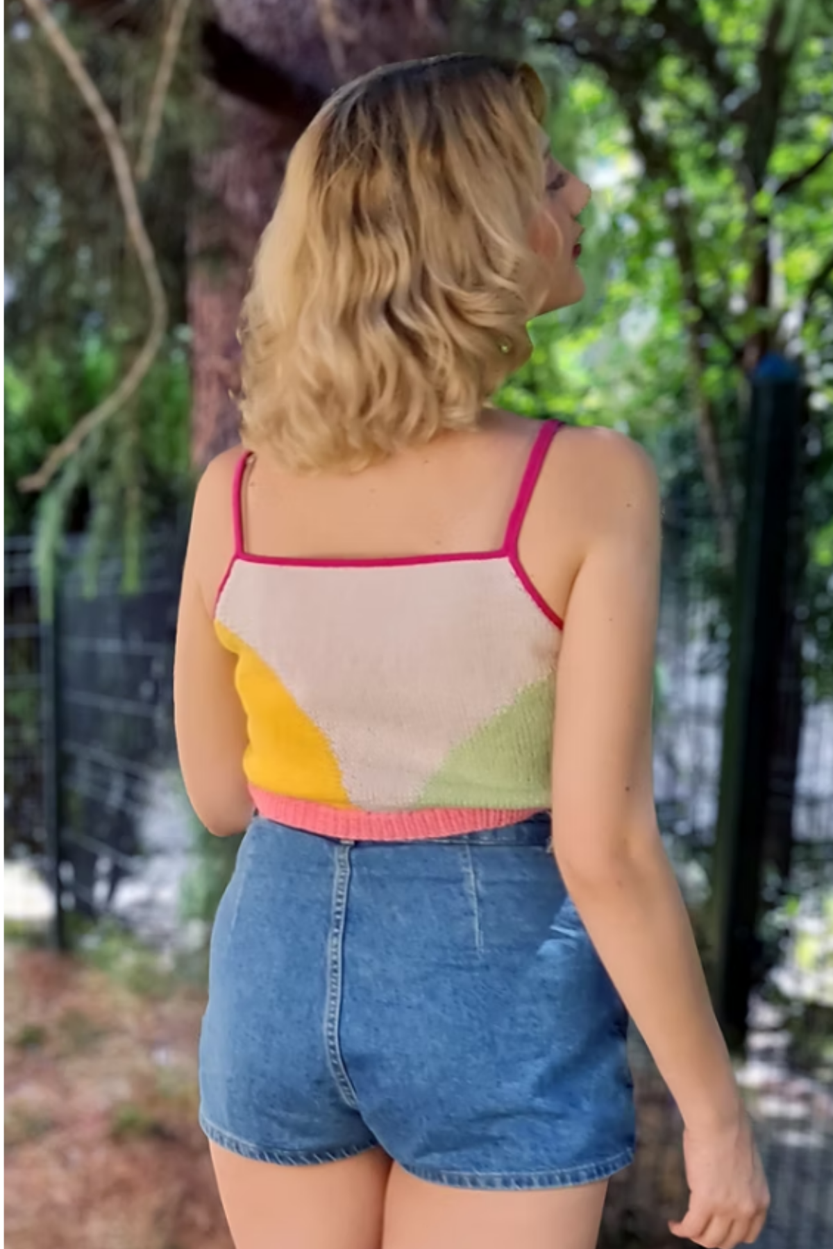 Zone Design Crop Bluz - Mavili