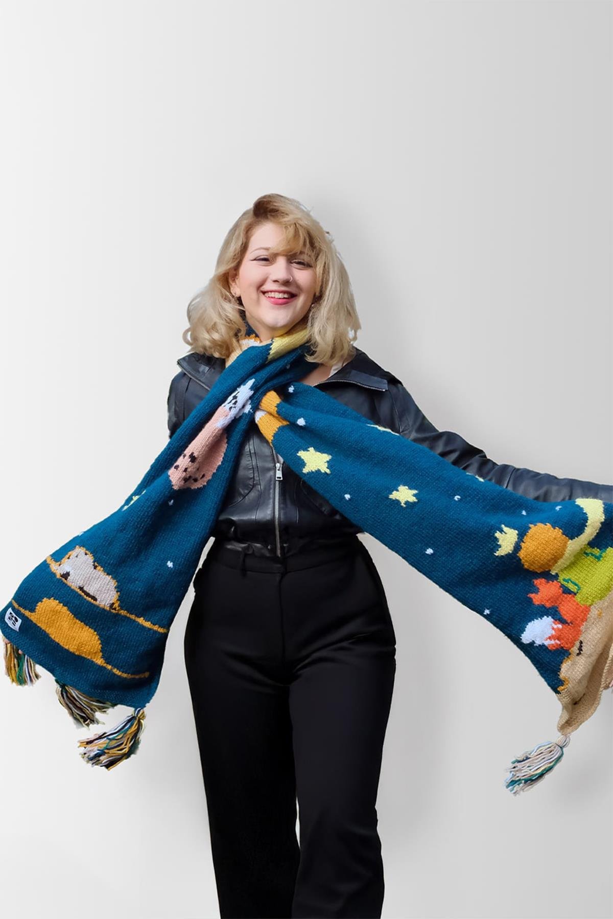 Zone Design El Örgüsü Atkı  | Küçük Prens