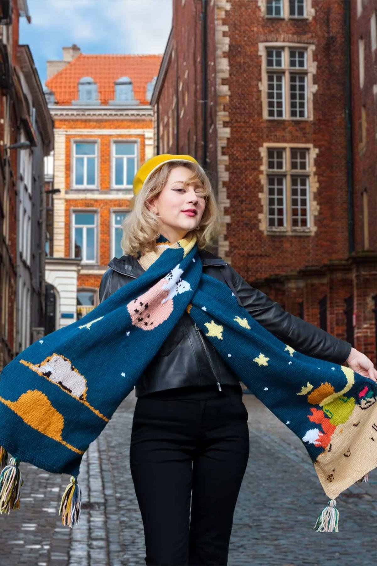 Zone Design El Örgüsü Atkı  | Küçük Prens