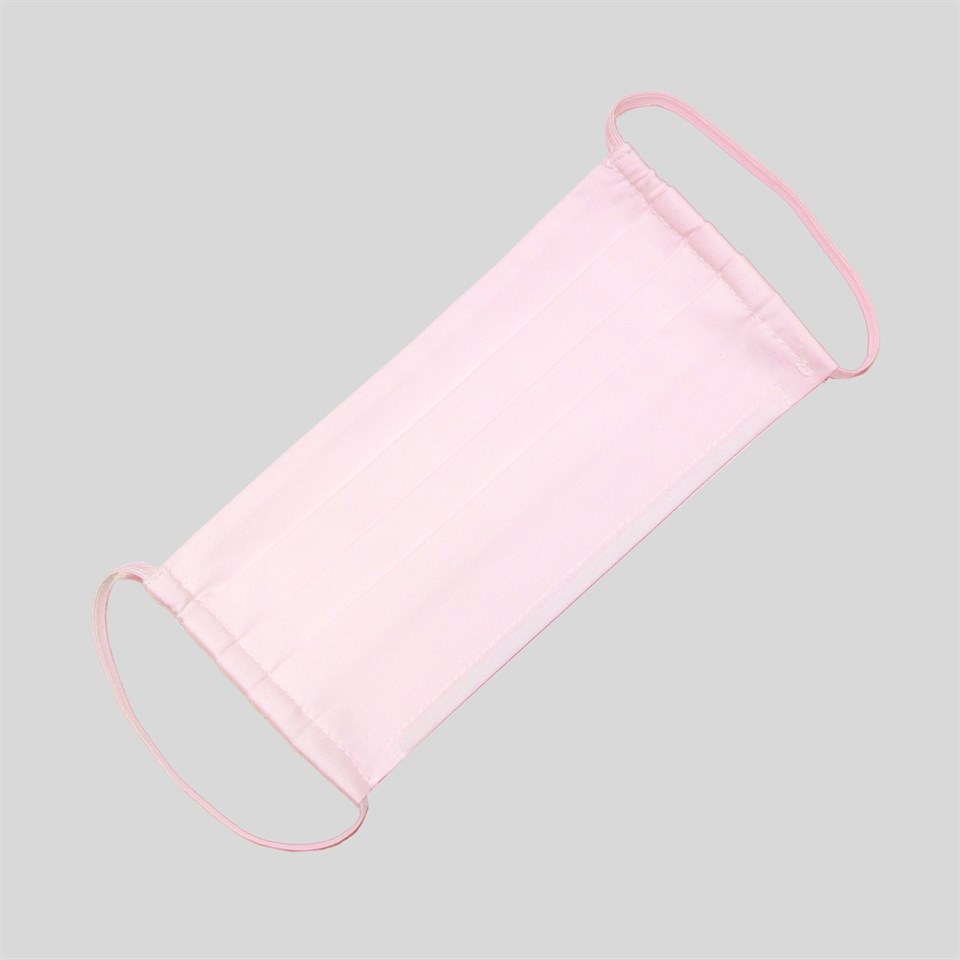 3 Adet 100 % Pamuk Yıkanabilir Pembe Maske