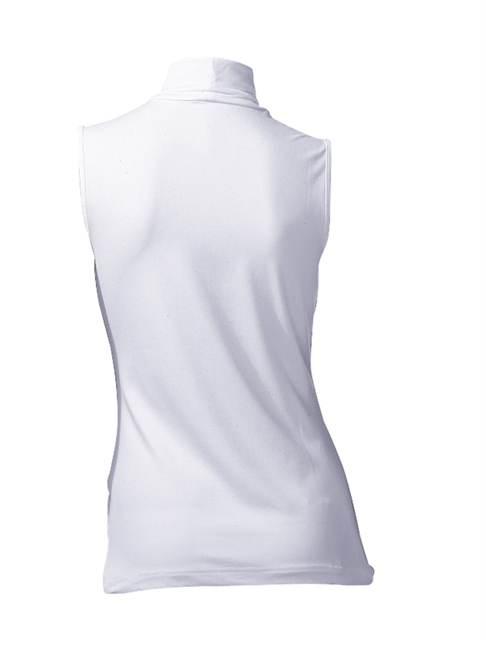 Basic Boğazlı Kolsuz Üst - Beyaz