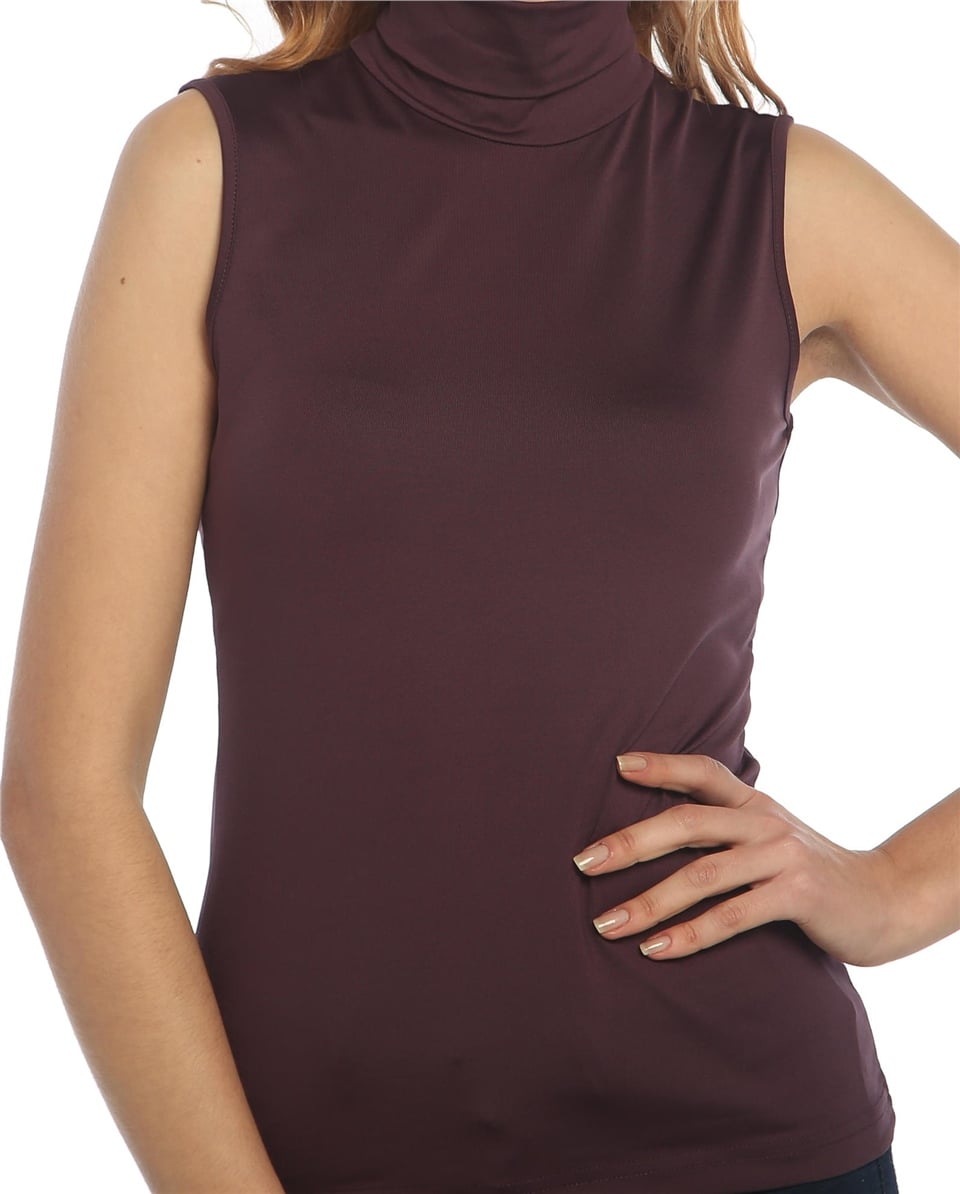 Basic Boğazlı Üst - Bordo