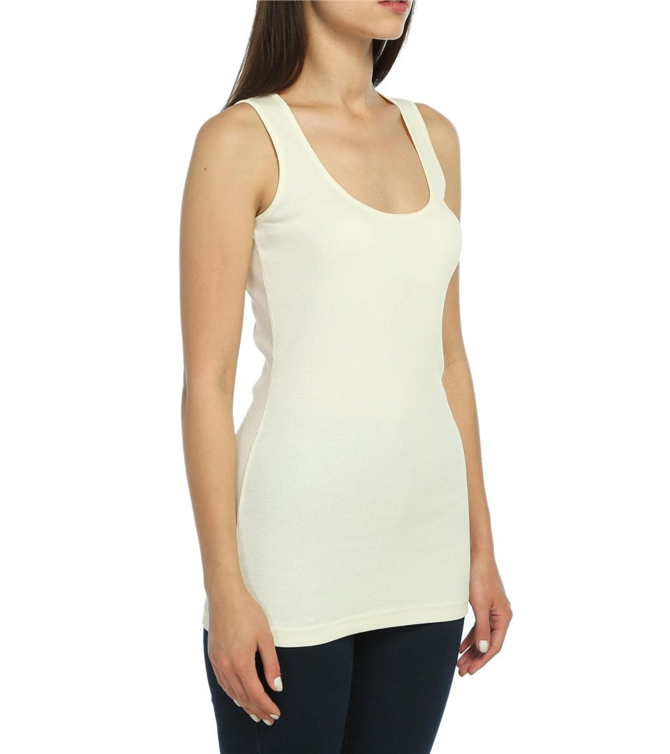 Basic Tişört - Krem