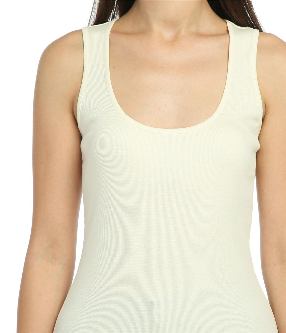 Basic Tişört - Krem