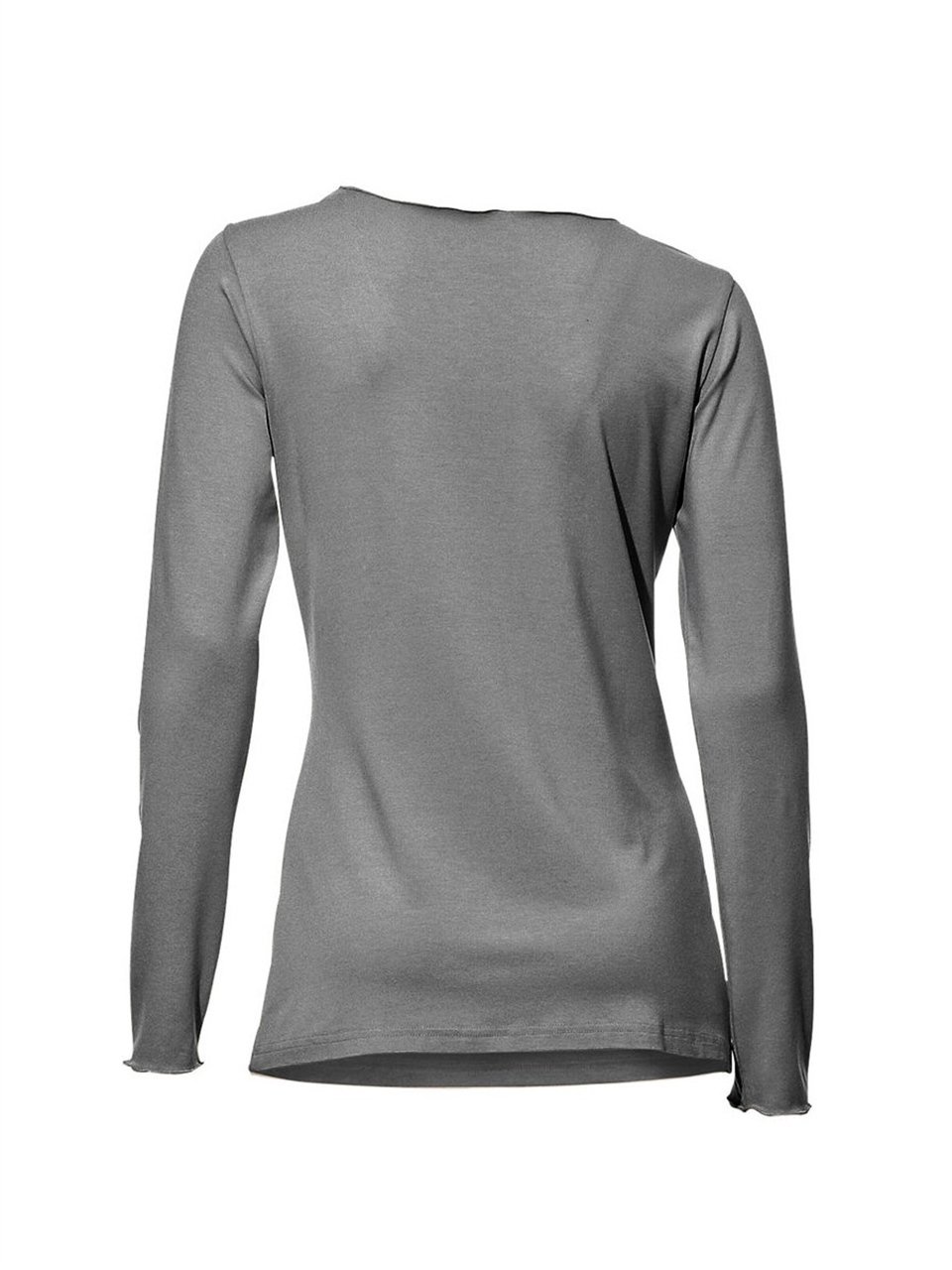 Basic Uzun Kollu Tişört - Gri
