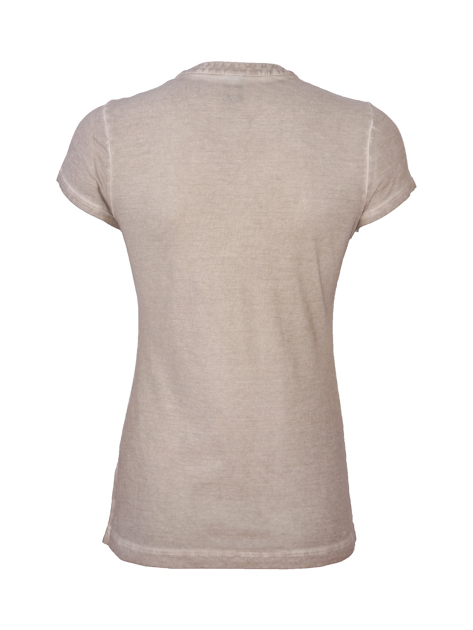 Batikli T-shirt - Bej