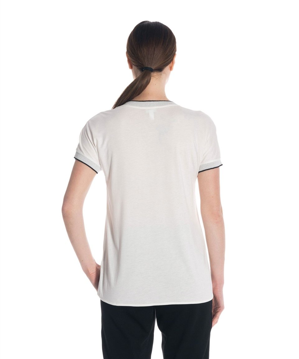 Casual İpek Bluz - Beyaz