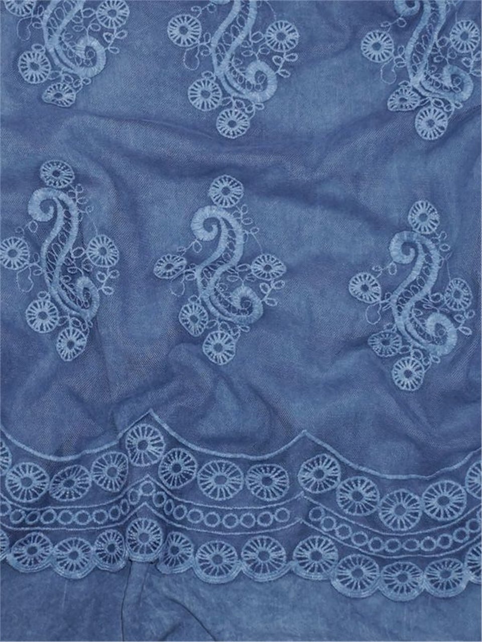 Dantelli Elbise - Mavi