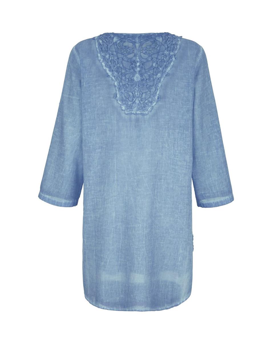 Dantelli Tunik - Mavi