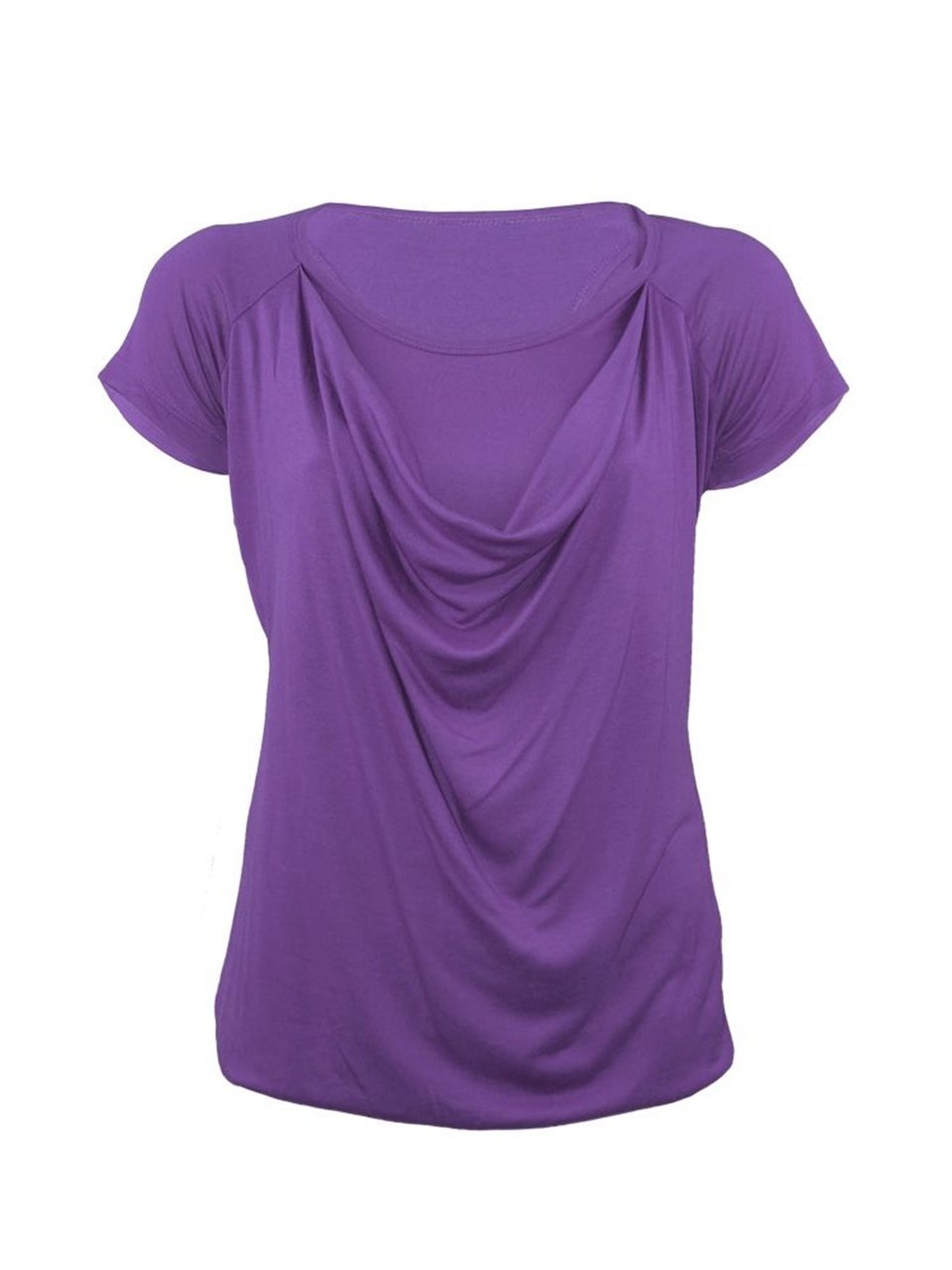 Degaje yaka T-shirt - Lila
