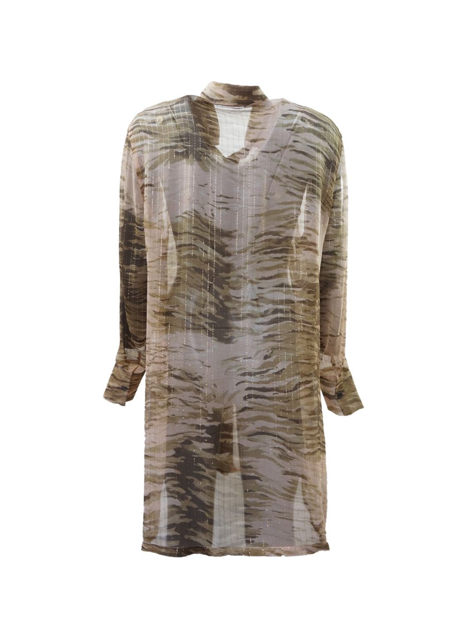 İpek Elbise - Baskılı