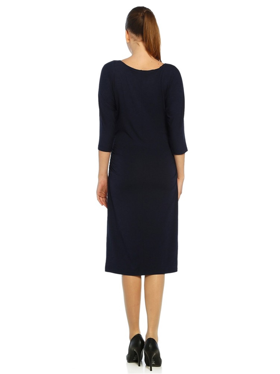 Jersey Elbise - Lacivert