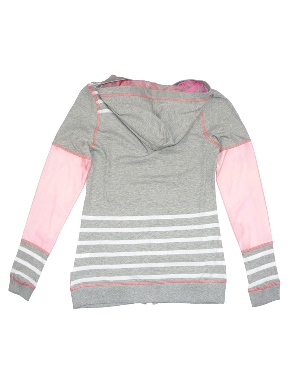 Kapşonlu, Baskılı, İşlemli Sweatshirt - Gri