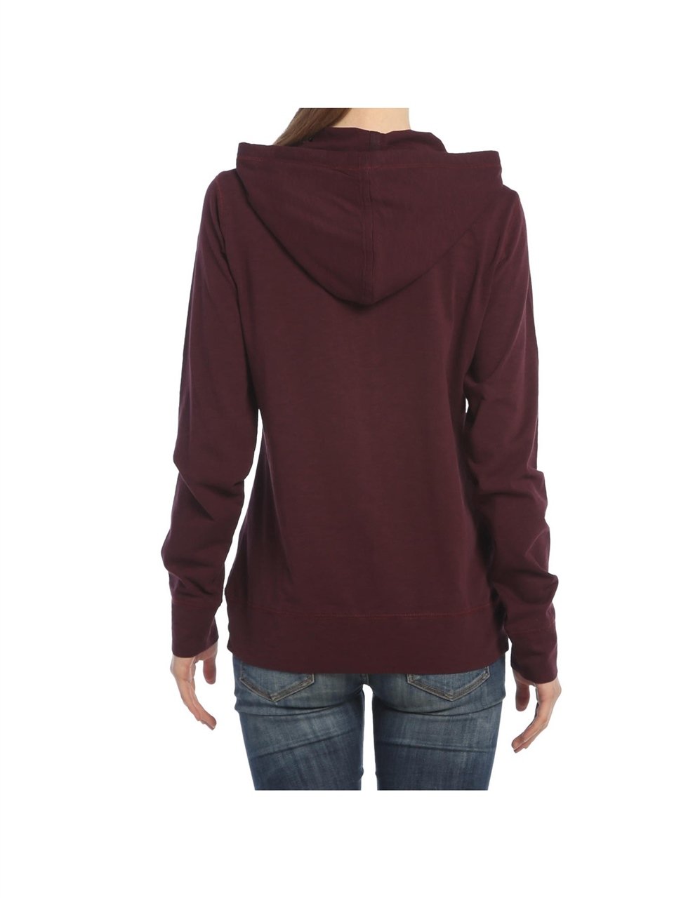 Kapşonlu Sweatshirt - Bordo