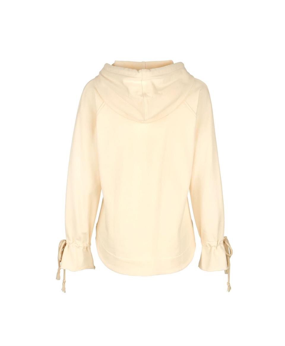 Kapşonlu Sweatshirt - Pudra