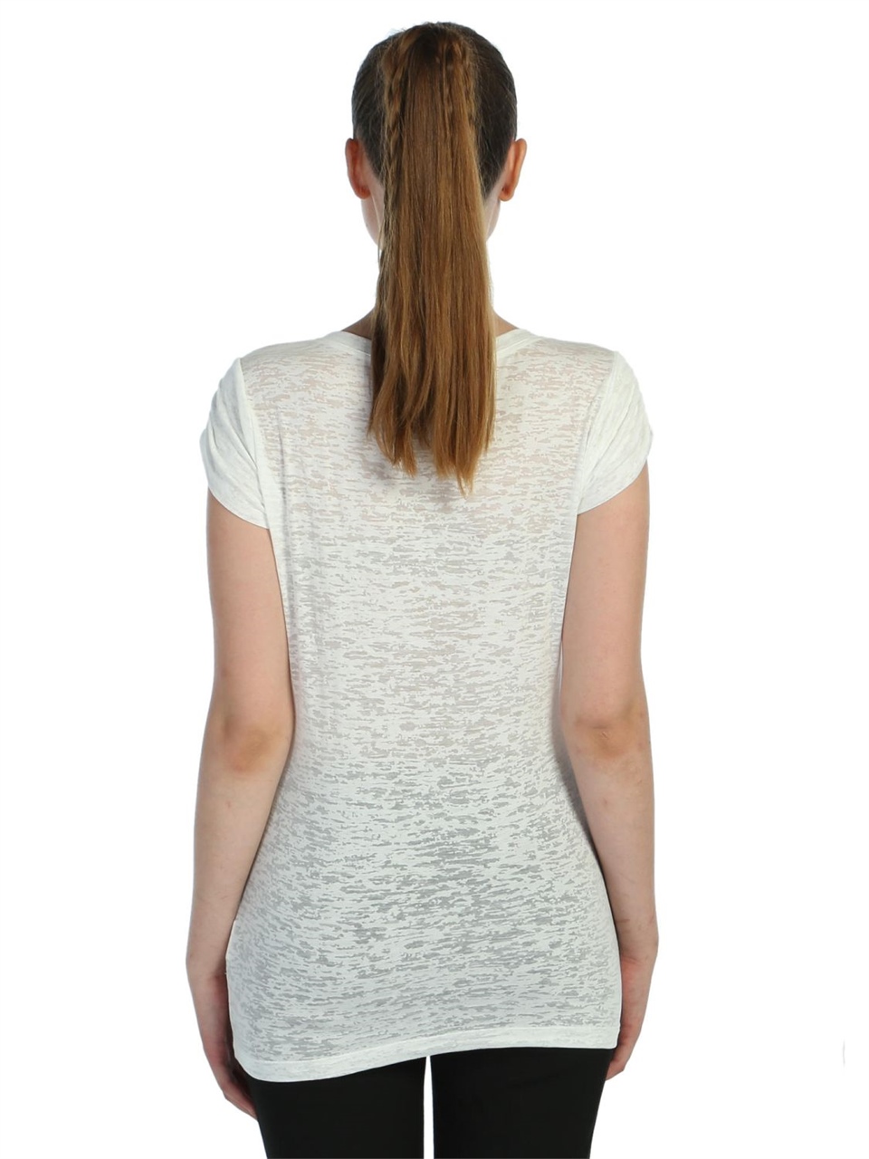 Kısa Kollu T-shirt - Beyaz