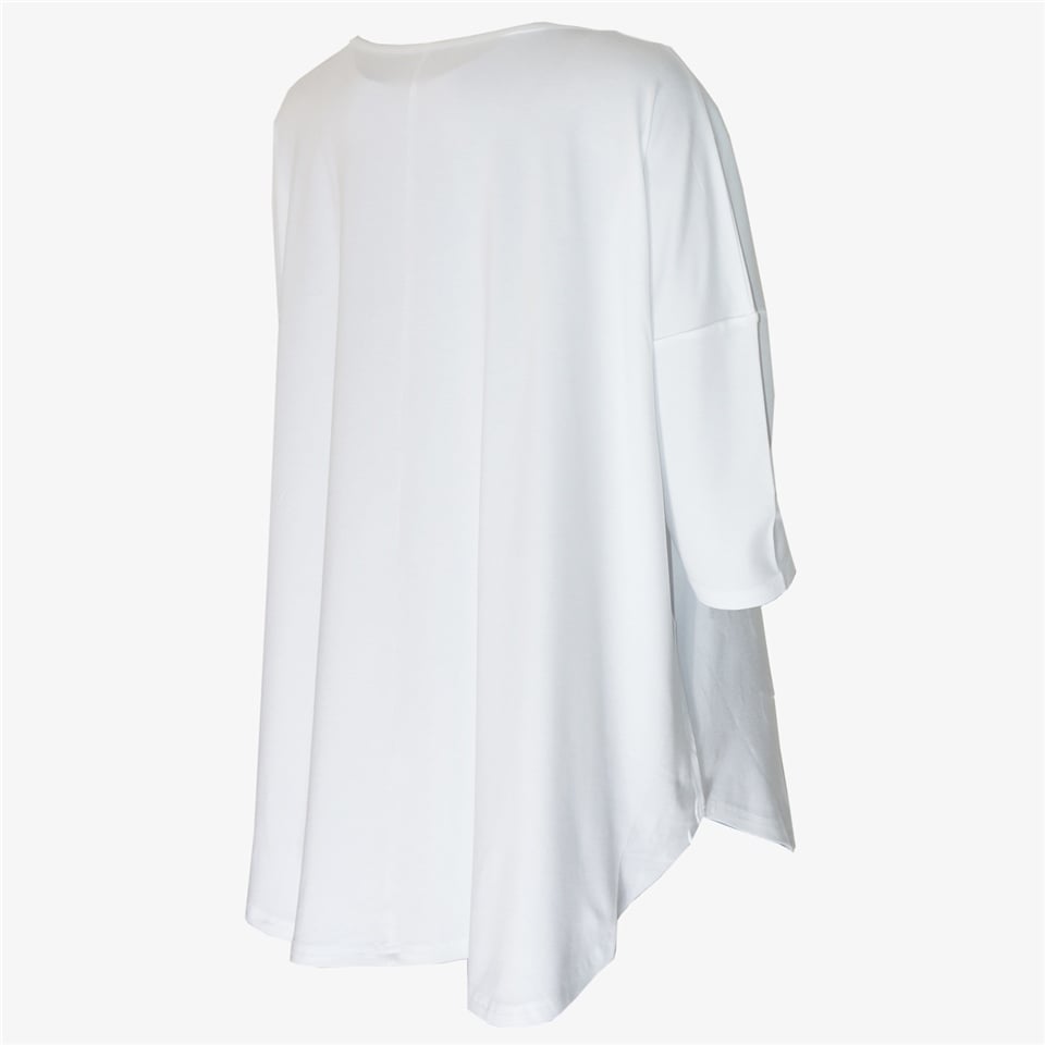 Oversize Tişört - Beyaz