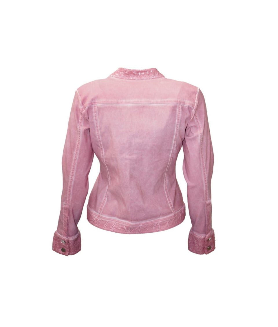 Payetli Ceket - Pembe