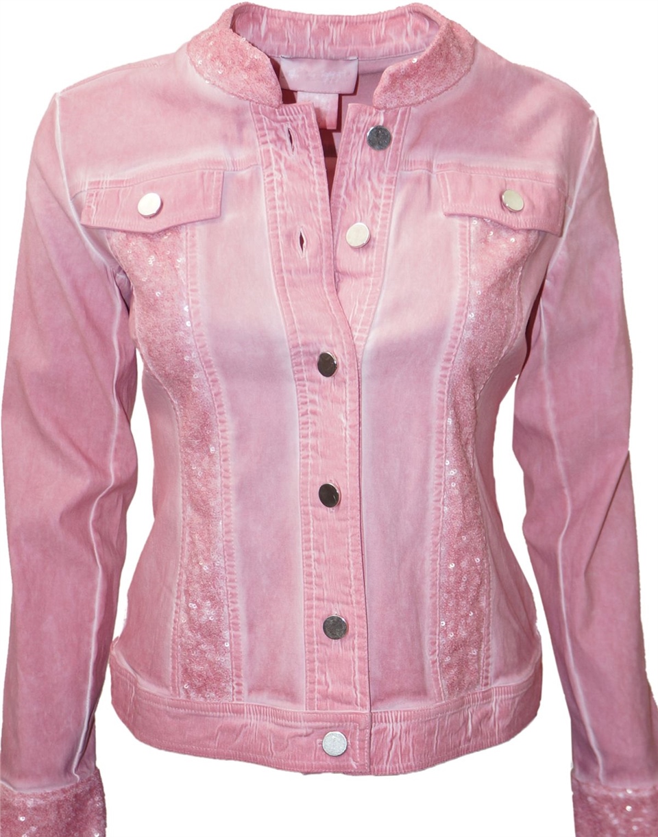Payetli Ceket - Pembe