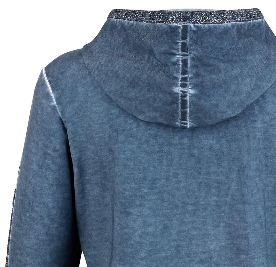 Payetli Sweatshirt - Mavi