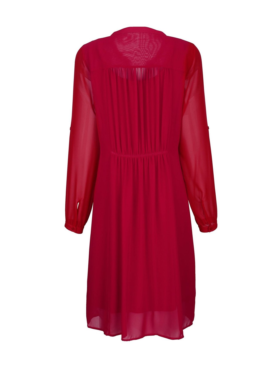Şifon Elbise - Kırmızı