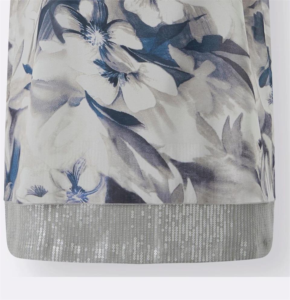 Şifon İpekli Bluz - Baskılı