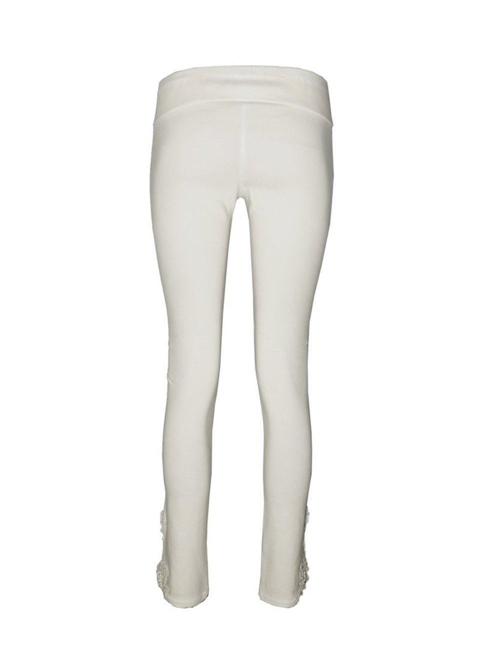Skinny Dantel Pantolon - Kırık Beyaz