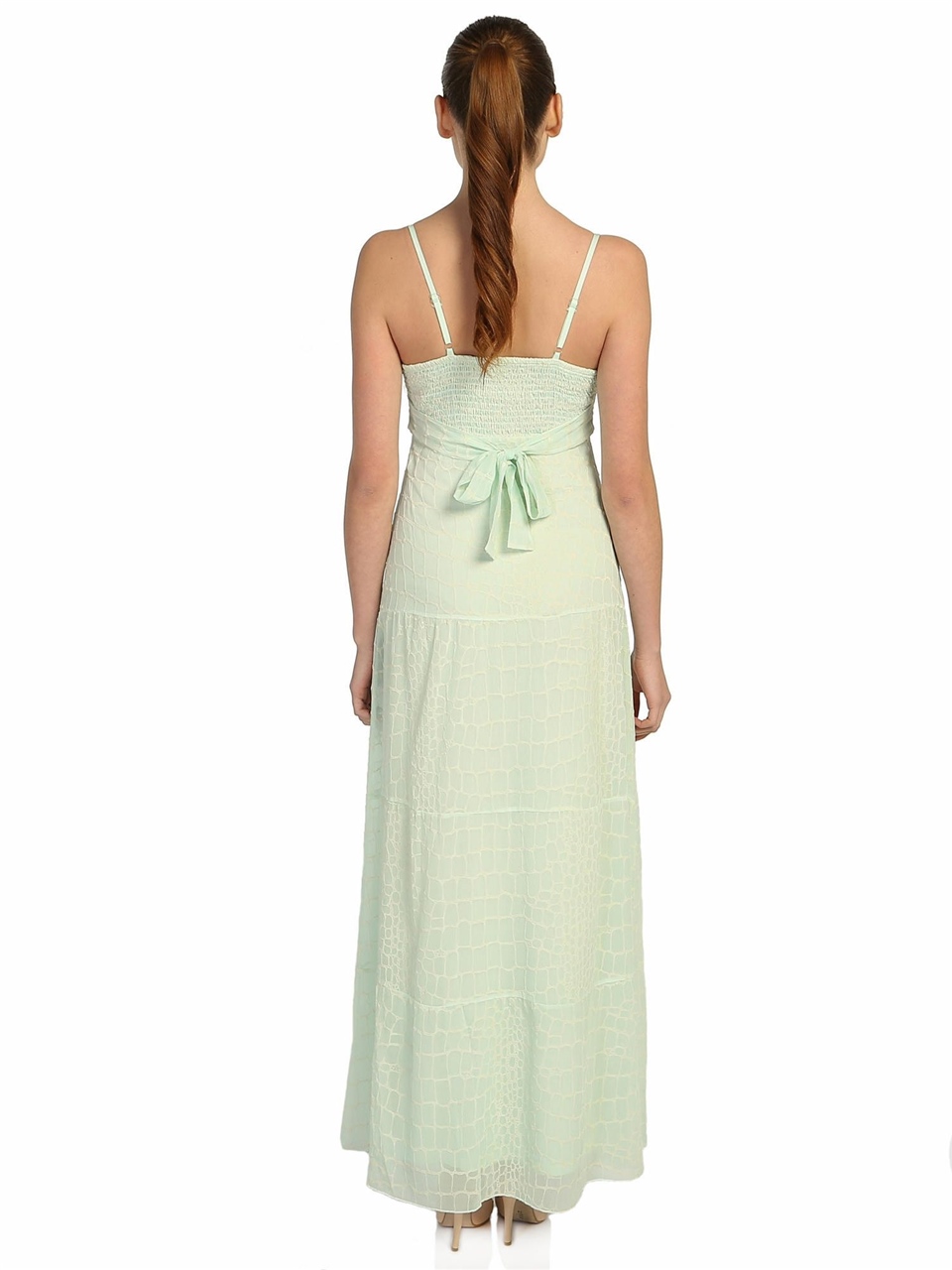 Trend Maxi Elbise - Nane Yeşili