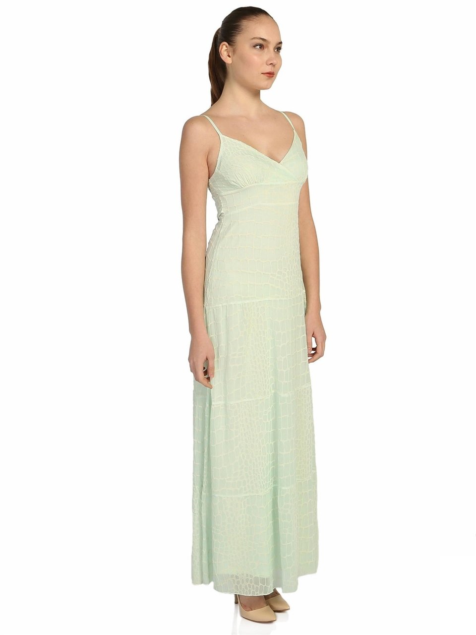 Trend Maxi Elbise - Nane Yeşili