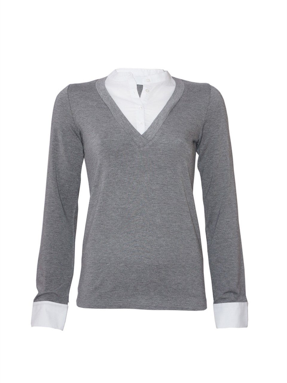 Uzun Kollu T-shirt - Gri