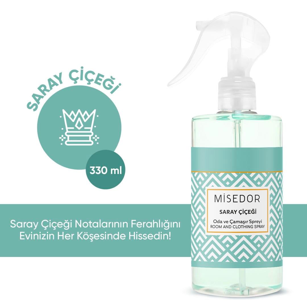 Misedor - Misedor 2'li Set Gül Bahçesi ve Saray Çiçeği Oda ve Çamaşır Spreyi 330 ml | Misedor