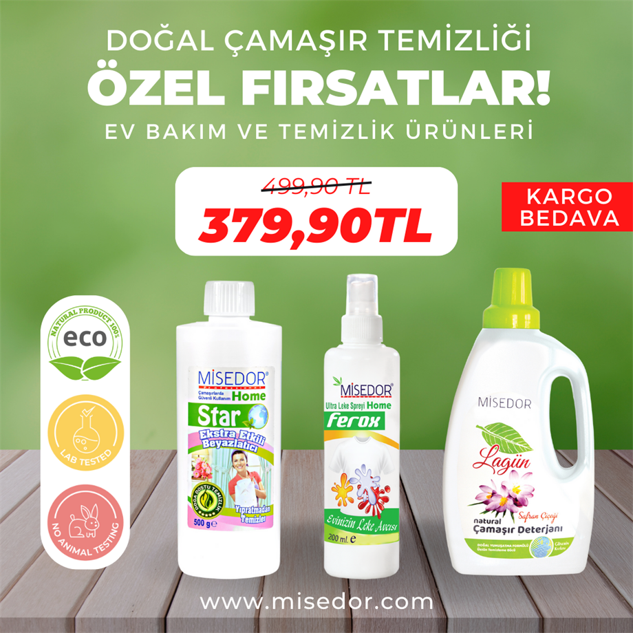 Misedor - Misedor Çamaşır Temizlik Seti