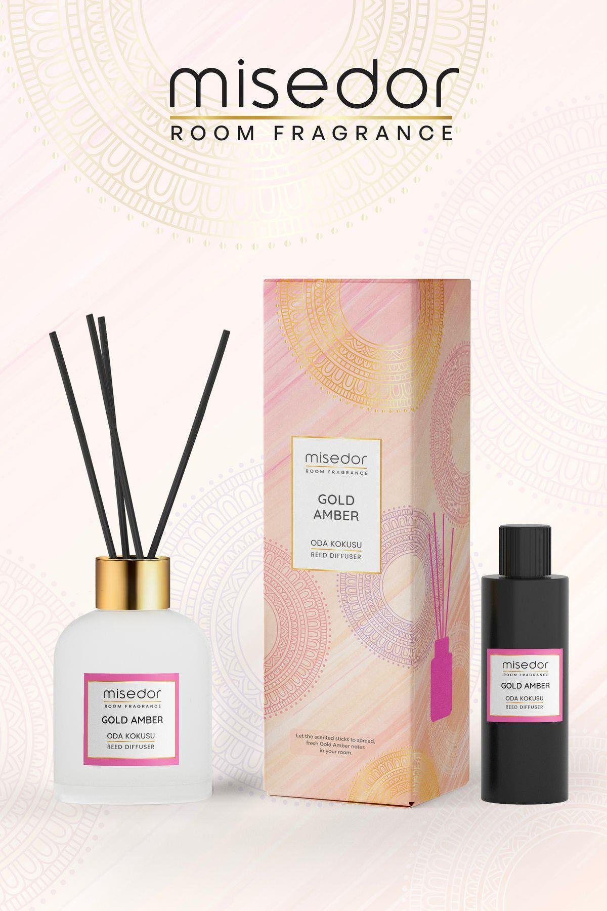 Misedor - Misedor Gold Amber Çubuklu Oda Kokusu 120 ml