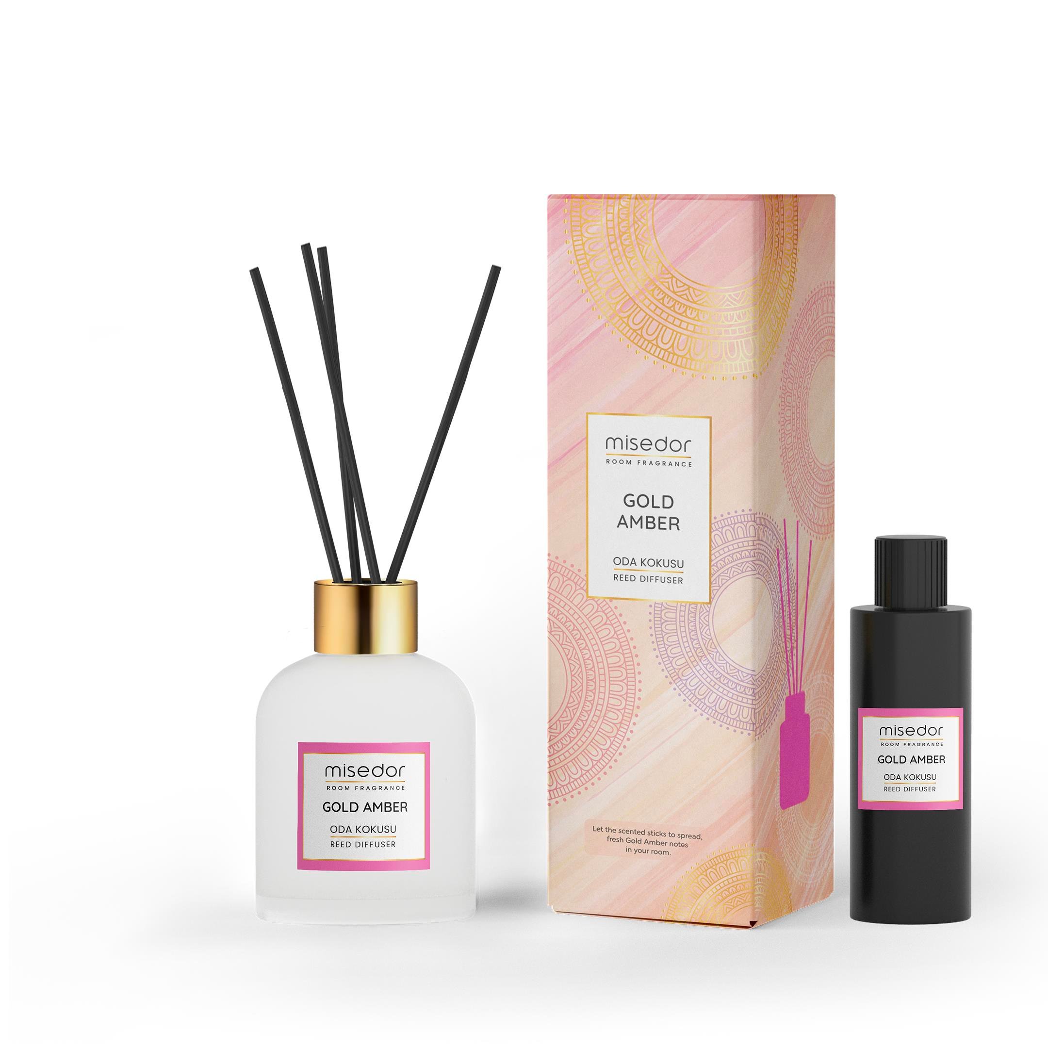 Misedor - Misedor Gold Amber Çubuklu Oda Kokusu 120 ml