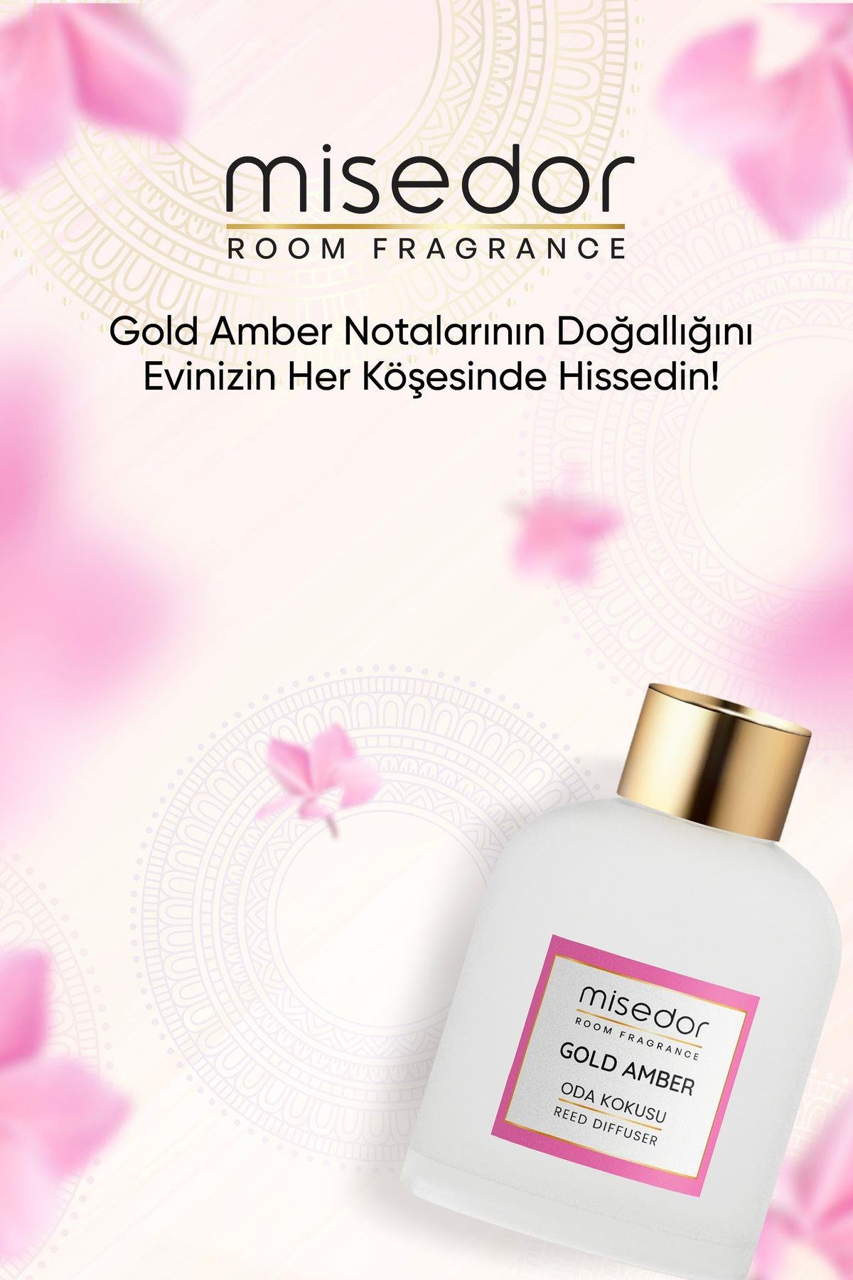 Misedor - Misedor Gold Amber Çubuklu Oda Kokusu 120 ml