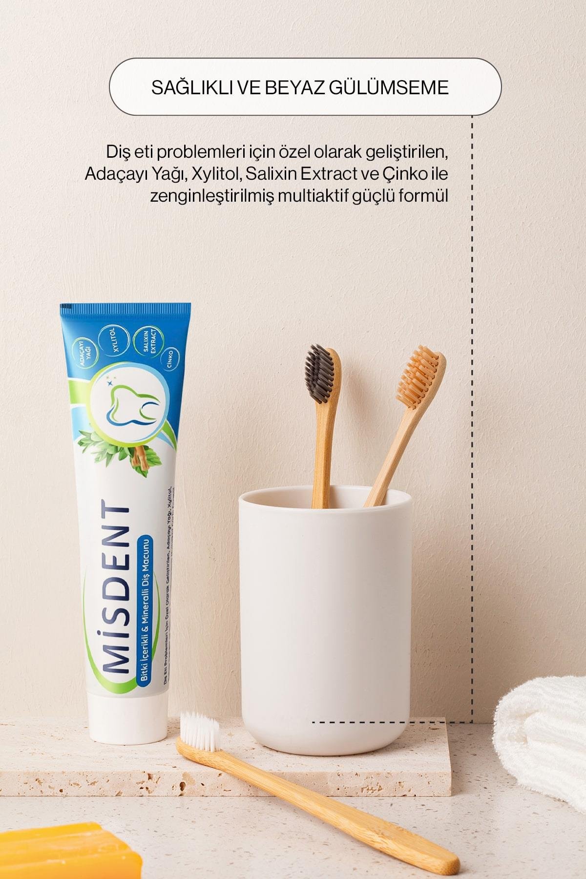 Misedor - Misedor Misdent Bitki İçerikli & Mineralli Diş Macunu 75 ml